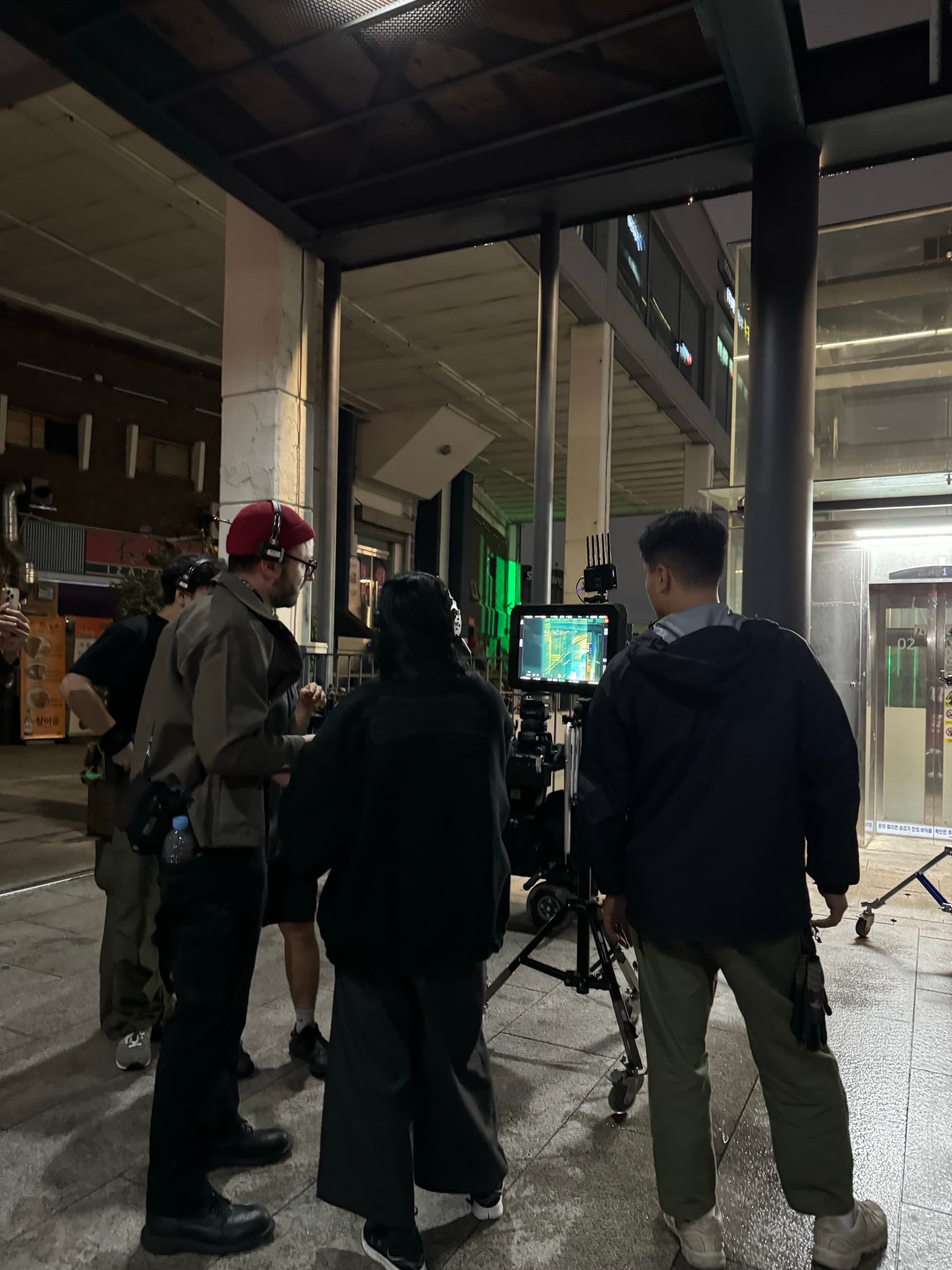 GripDude crew on a night street shoot